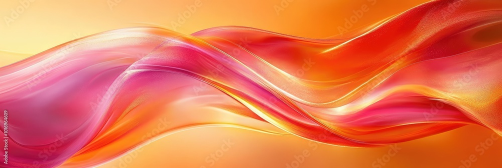 Vibrant abstract wave design against a gradient backdrop Vibrant abstract wave design against a gradient backdrop