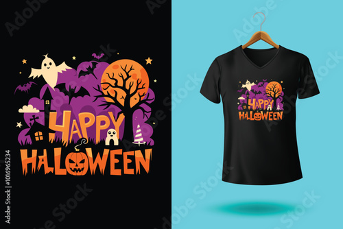 Halloween boo t shirt design