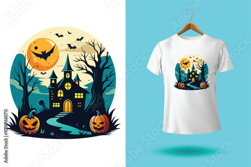 Halloween boo t shirt design