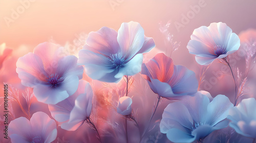 Pastel Flower Abstract Background