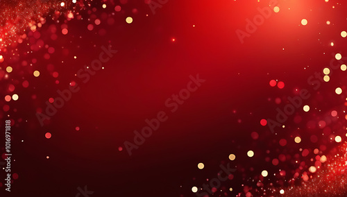 red glitter bokeh abstract background perfect christmas themes