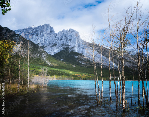Glacial mountain lake 