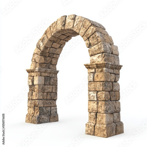 Weathered stone archway