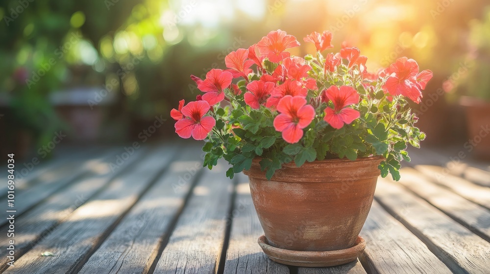 Vibrant Red Flowers in a Sunlit Outdoor Setting Vibrant Red Flowers in a Sunlit Outdoor Setting