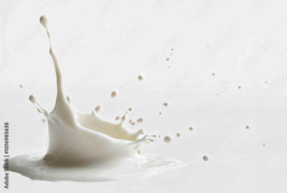 Μilk splash isolated over white background Μilk splash isolated over white background