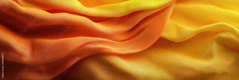 Fototapeta premium Delicate Elegance. Multicolored Textile Folded with Perfect Waves. Luxury Wallpaper