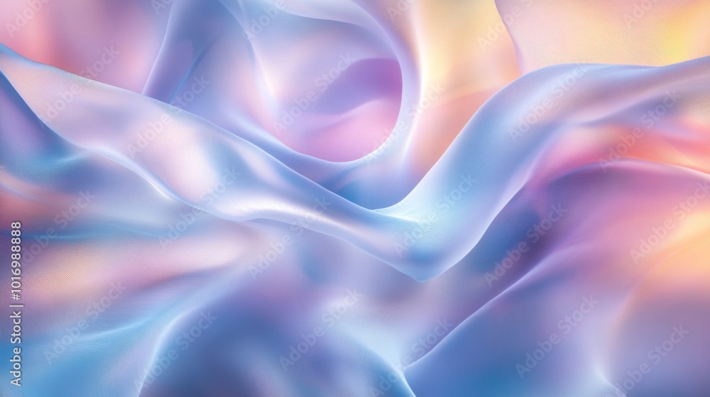 Obraz premium Soft Flowing Fabric in Pastel Colors