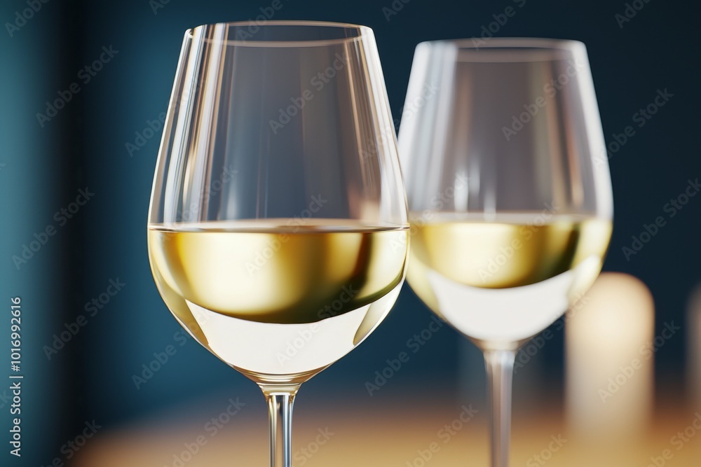 Red wine glasses with a romantic dinner setting. Image for Christmas. Red wine glasses with a romantic dinner setting. Image for Christmas.