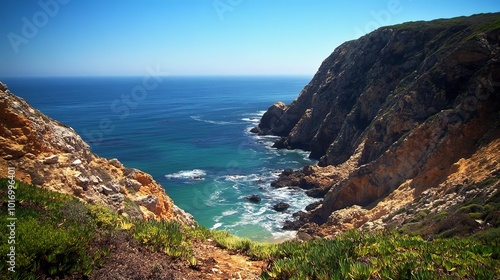 Algarve's rocky coast, Portugal