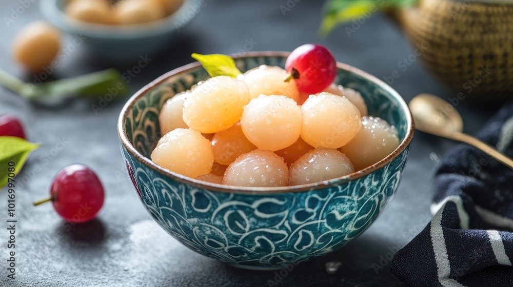 Fresh Sweet Lychee and Fruit Bowl Delight Fresh Sweet Lychee and Fruit Bowl Delight