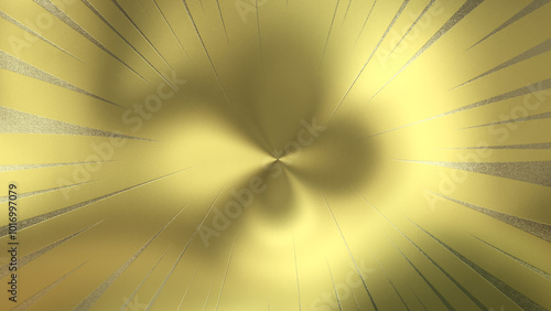 Anisotropic Golden Sunburst - Luxurious Metallic Abstract Design photo