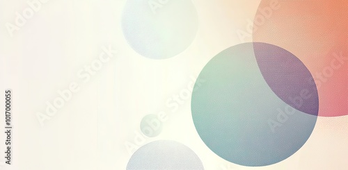 Abstract Background with Overlapping Circles