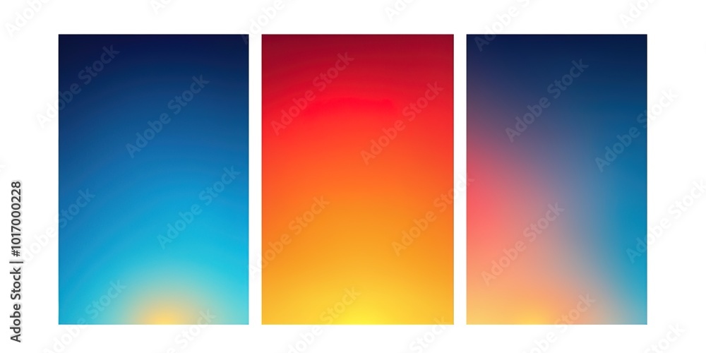 Fototapeta premium Vibrant Gradient Backgrounds for Modern Design