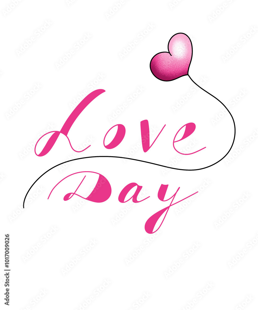 Happy Valentine's Day inscription, poster, card, banner. Handwritten text, modern design, lettering with hearts, template for Valentine's day Happy Valentine's Day inscription, poster, card, banner. Handwritten text, modern design, lettering with hearts, template for Valentine's day
