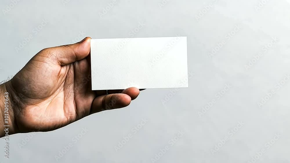 detailed closeup of a hand presenting a white, blank business card on a transparent background. Perfect for showcasing corporate business advertising, branding, and print layout wi detailed closeup of a hand presenting a white, blank business card on a transparent background. Perfect for showcasing corporate business advertising, branding, and print layout wi