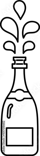 champange bottle party