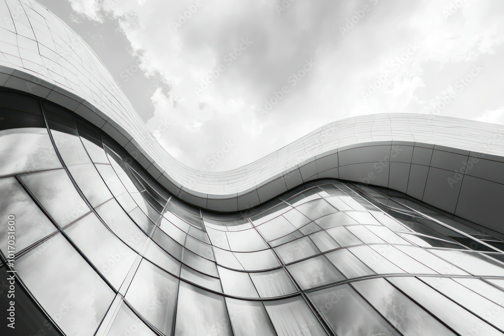 Obraz premium Modern Architecture with Striking Sweeping View