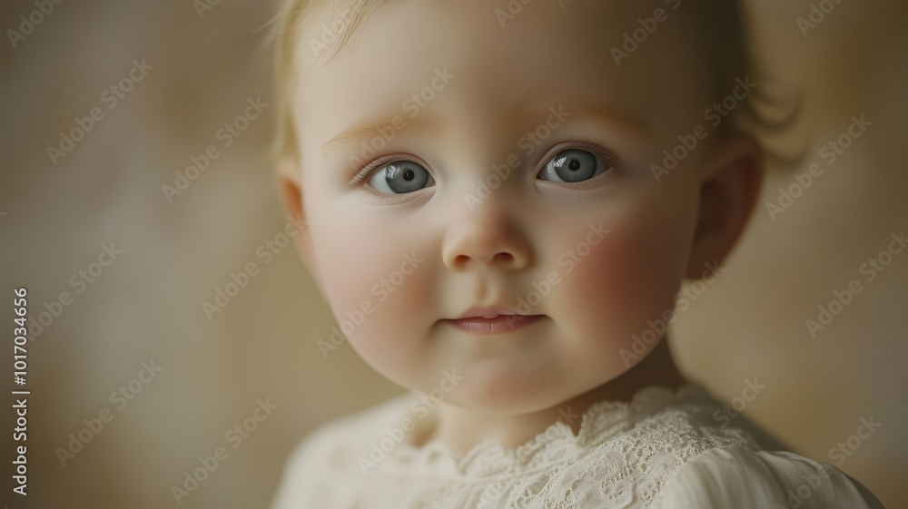 Happy baby smiling against a warm, golden bokeh background, creating a soft and joyful atmosphere. Happy baby smiling against a warm, golden bokeh background, creating a soft and joyful atmosphere.