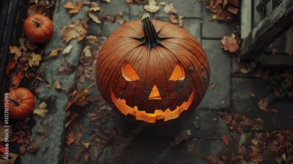 Pumpkin Overhead View Halloween Promotion Pumpkin Overhead View Halloween Promotion