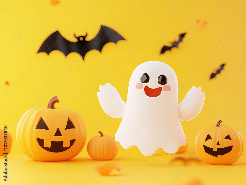 Halloween concept invitation template Halloween concept invitation template