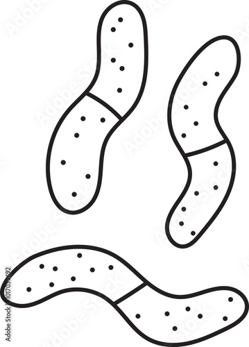 candy jelly sweet dessert outline clipart
