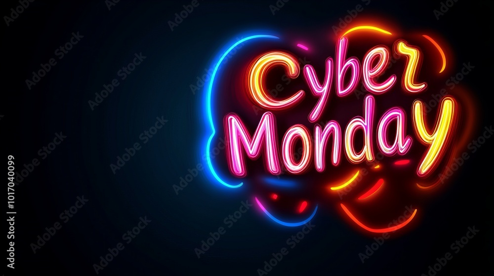 Neon sign with the words Neon sign with the words