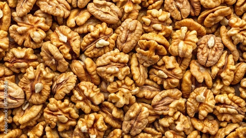 Background texture of peeled walnuts