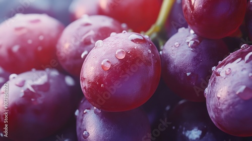 Close-up of fresh purple gr...