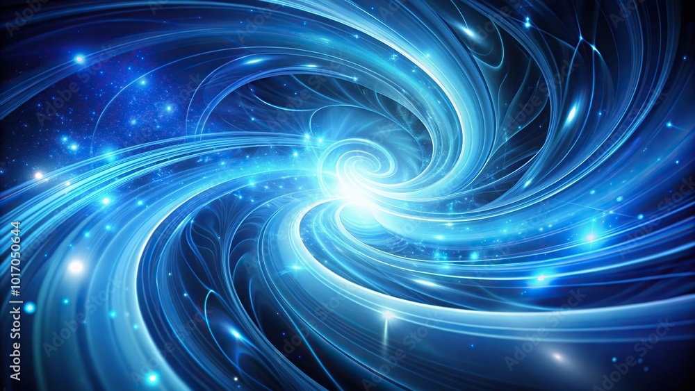 Fototapeta premium abstract blue swirls with luminous highlights Aerial