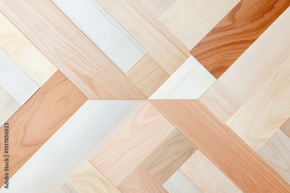 Geometric wooden pattern of parquet flooring Geometric wooden pattern of parquet flooring