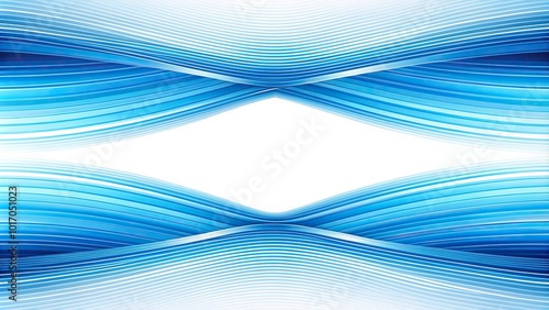 abstract blue stripes on white background close-up
