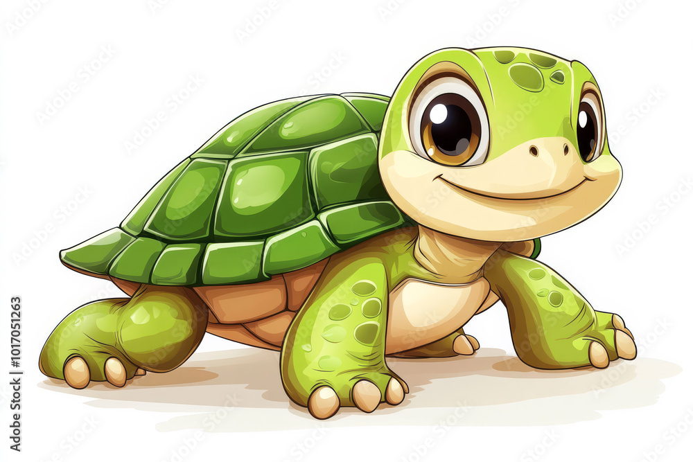 Fototapeta premium Adorable Sea Turtle Illustration