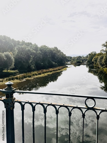 Views of the river Onyar Girona.
 photo