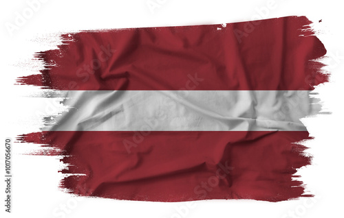 Obraz na płótnie Flag of Latvia with fabric texture w salonie
