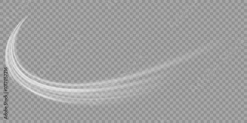 Cold winter wind texture. Holiday vector blizzard. Christmas effect of a cold blizzard. Vector PNG