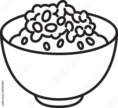 natto japanese food clipart