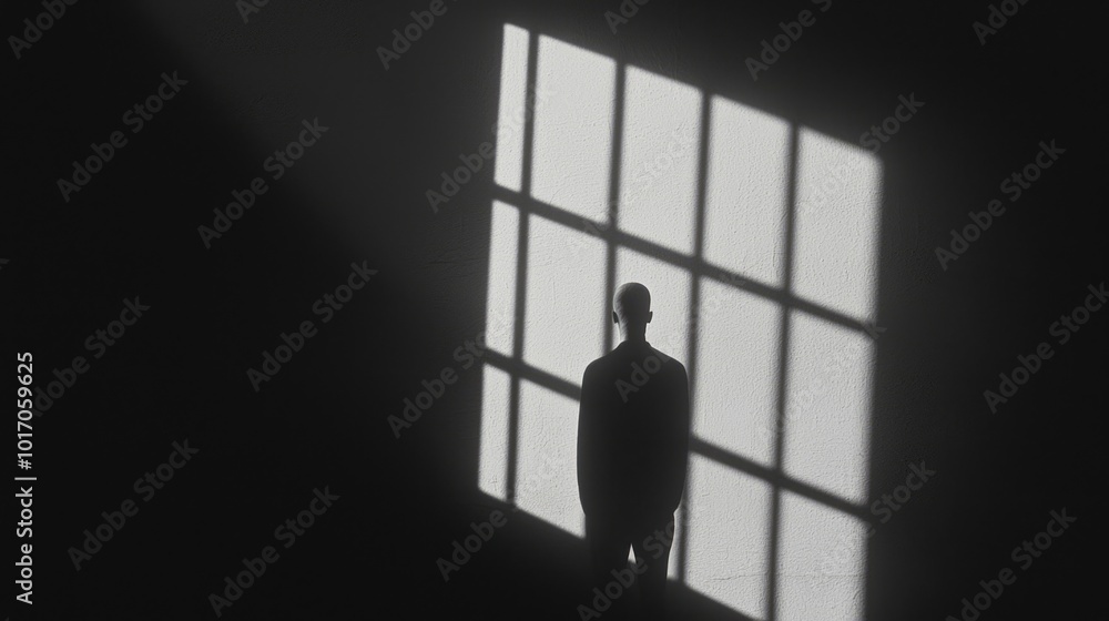 Mysterious Noir Aesthetic of Shadowy Figure Watching from Darkened Window with Cinematic Silhouette and Voyeuristic Vibe Mysterious Noir Aesthetic of Shadowy Figure Watching from Darkened Window with Cinematic Silhouette and Voyeuristic Vibe