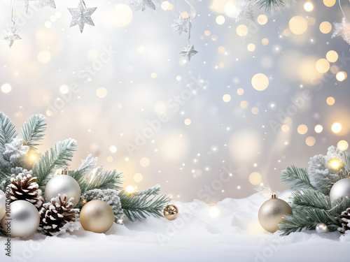 Festive Christmas Backgrounds with Ornaments & Lights | Cozy Holiday Gifts for Designs, Cards, Social Media & Promotions | High-Quality Seasonal Images for a Warm & Joyful Christmas New Year