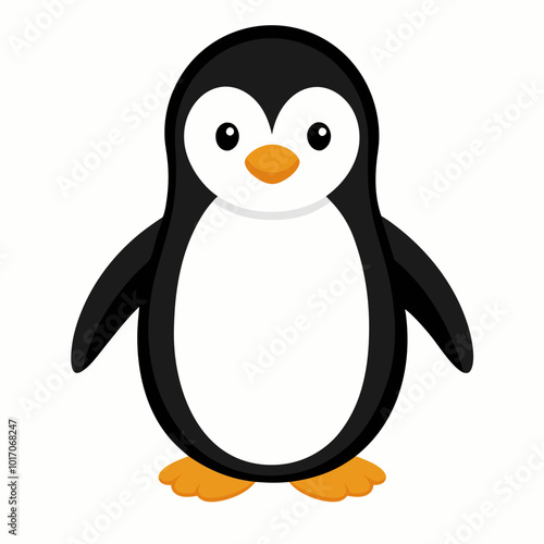 penguin vector illustration on a white background