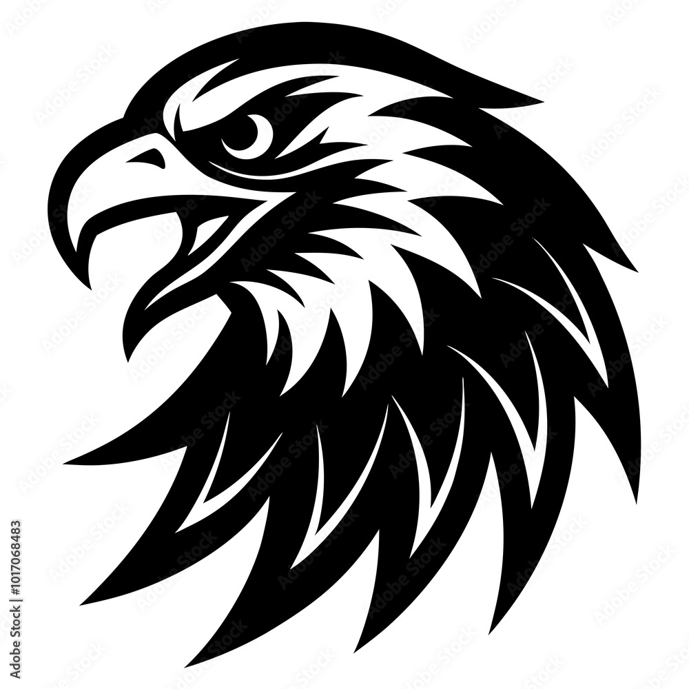 Fototapeta premium eagle head vector illustration