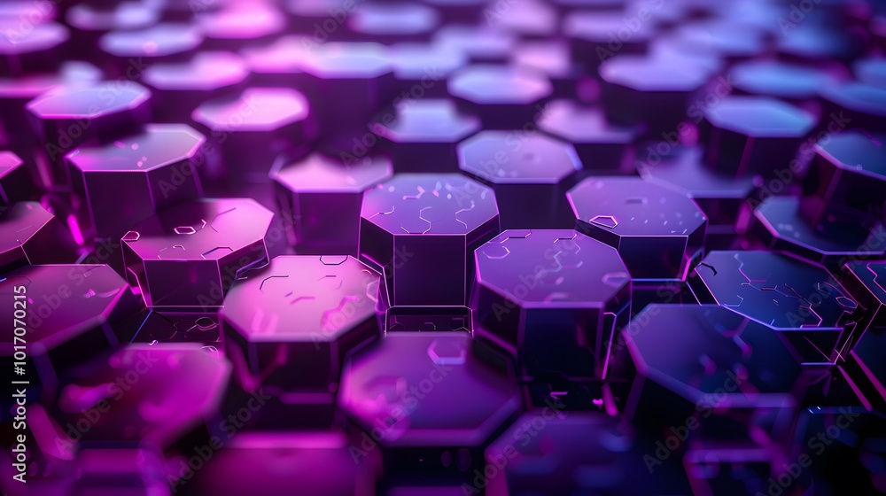 Vibrant Hexagonal Patterns with a Futuristic Glow Vibrant Hexagonal Patterns with a Futuristic Glow