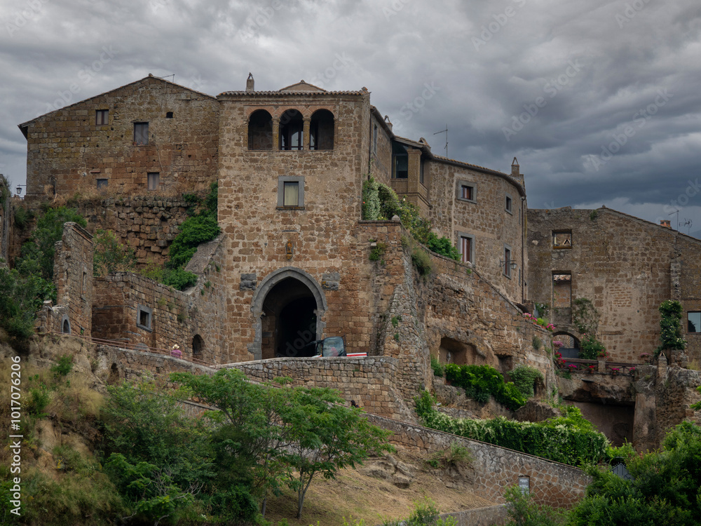 Porta Santa Maria (Santa Maria gate) at Civita di Bagnoregio, Italy Porta Santa Maria (Santa Maria gate) at Civita di Bagnoregio, Italy