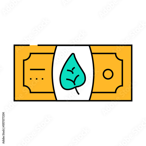 profit esg line icon vector. profit esg sign. isolated symbol illustration