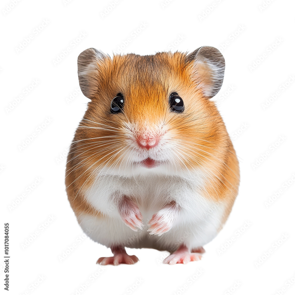 Cute hamster with fluffy fur sits playfully on a Png background in a well-lit setting during the day, Cute Hamster on Png background Cute hamster with fluffy fur sits playfully on a Png background in a well-lit setting during the day, Cute Hamster on Png background