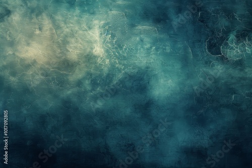 Abstract turquoise ocean texture with golden shine