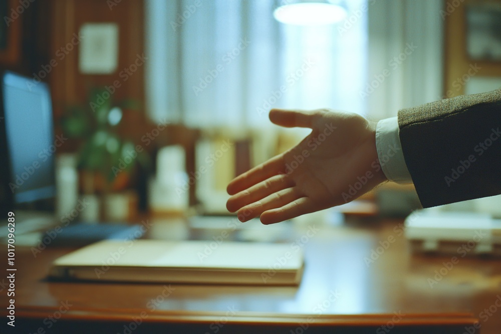 Outstretched hand, close up, reaching out for handshake, business meeting concept. Outstretched hand, close up, reaching out for handshake, business meeting concept.