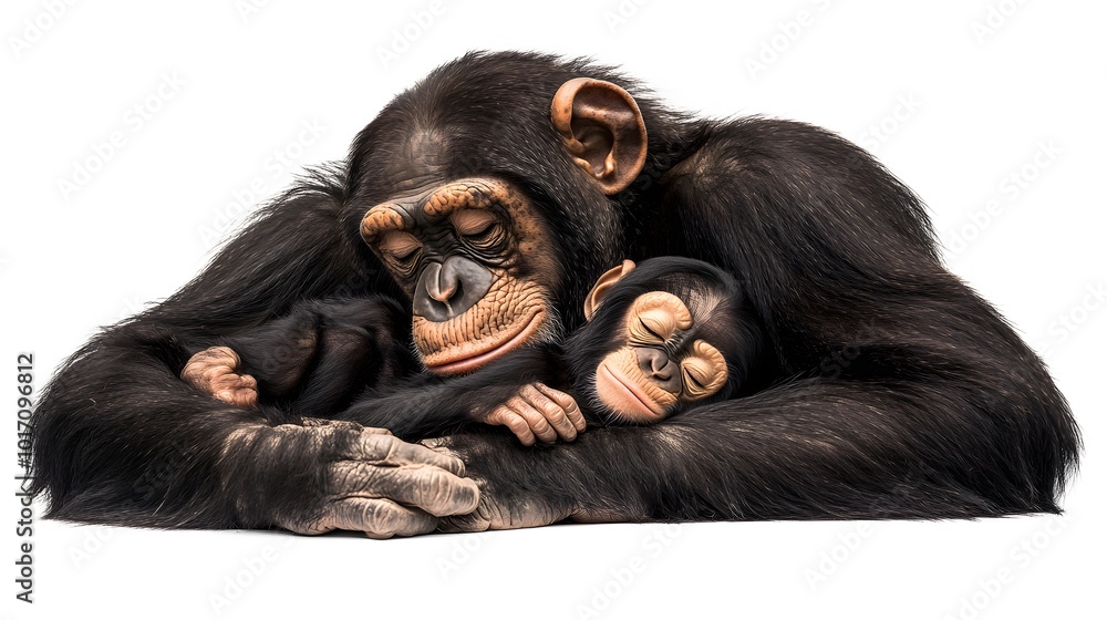 Baby ChimpanBaby Chimpanzee Monkey Sleeping on Mother's Lap, White Bazee Monkey Sleeping on Mother's Lap, White Background, Wallpaper, Cover and Screen for Smartphone, PC, Laptop, 9:16 and 16:9 Format Baby ChimpanBaby Chimpanzee Monkey Sleeping on Mother's Lap, White Bazee Monkey Sleeping on Mother's Lap, White Background, Wallpaper, Cover and Screen for Smartphone, PC, Laptop, 9:16 and 16:9 Format