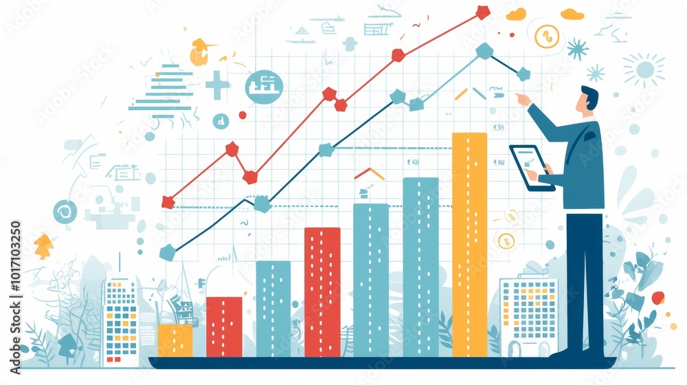 Business strategy concept with cost reduction and quality control Business strategy concept with cost reduction and quality control