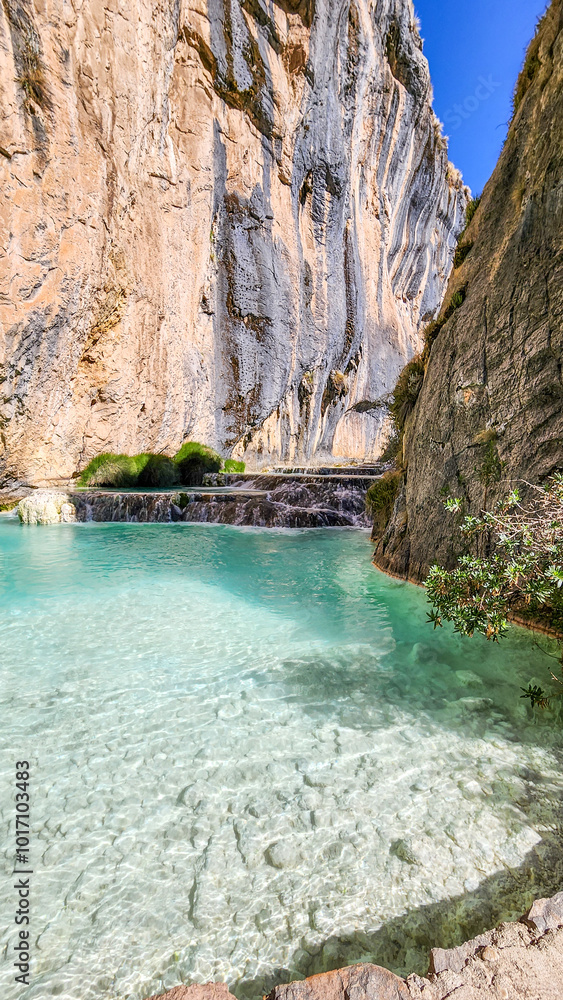 MILLPU NATURAL POOLS. TURQUOISE WATERS OF MILLPU. NATURAL WONDERS OF PERU. MILLPU, AYACUCHO. MILLPU NATURAL POOLS. TURQUOISE WATERS OF MILLPU. NATURAL WONDERS OF PERU. MILLPU, AYACUCHO.