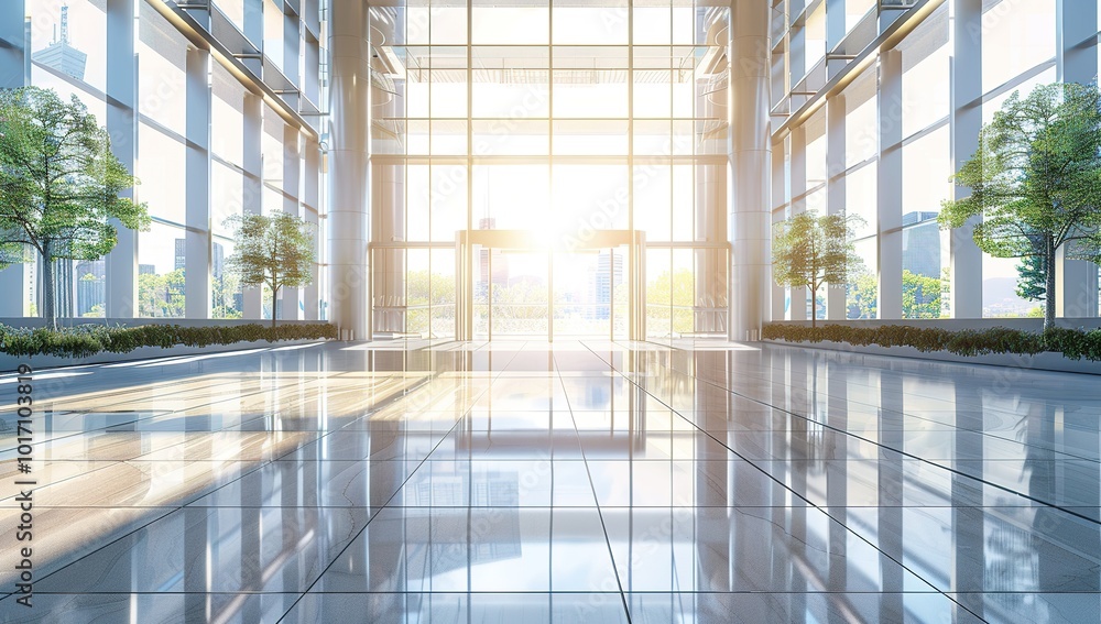 Blurred interior of a modern office Blurred interior of a modern office